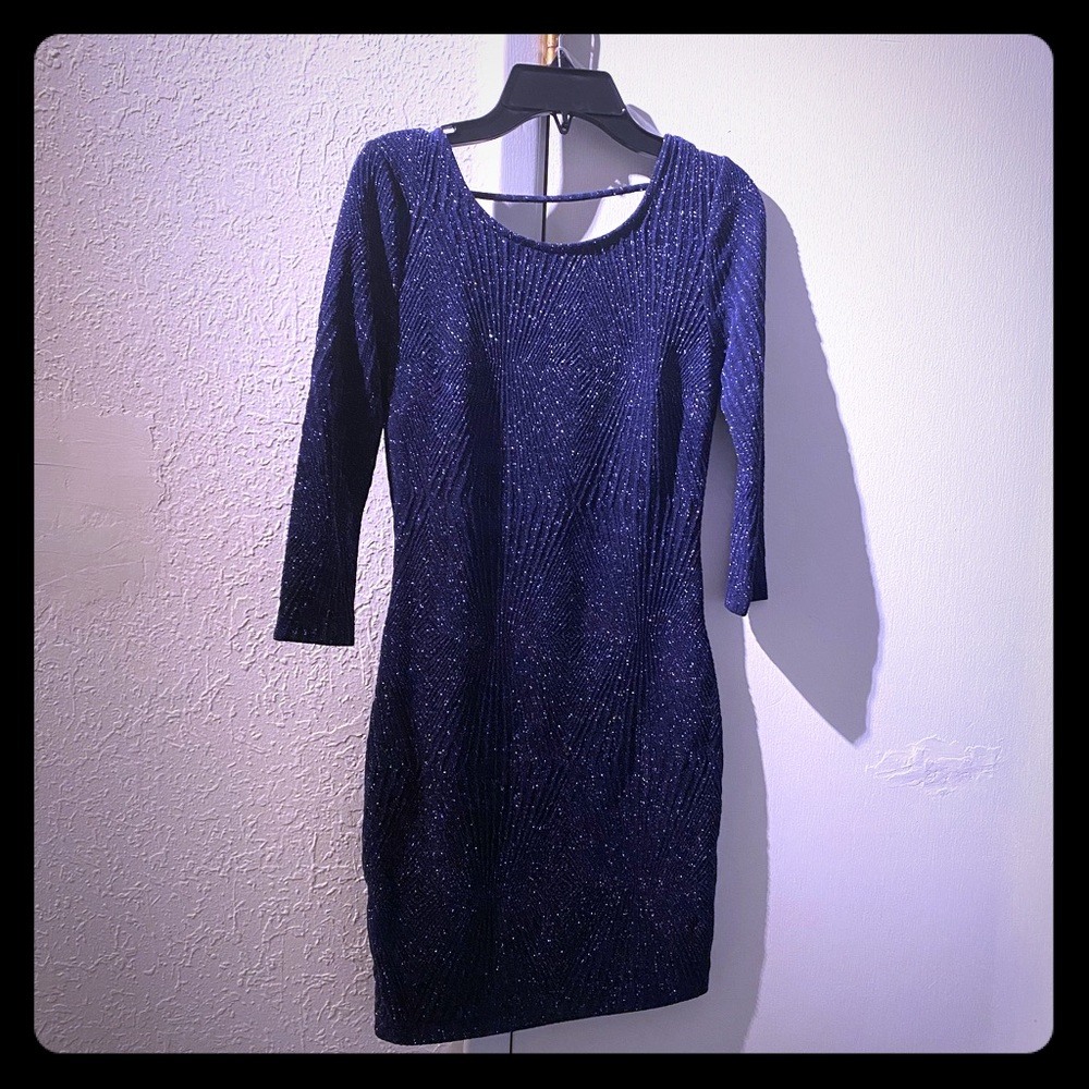 Trixxi ribbed sparkly bodycon mini dress size XS